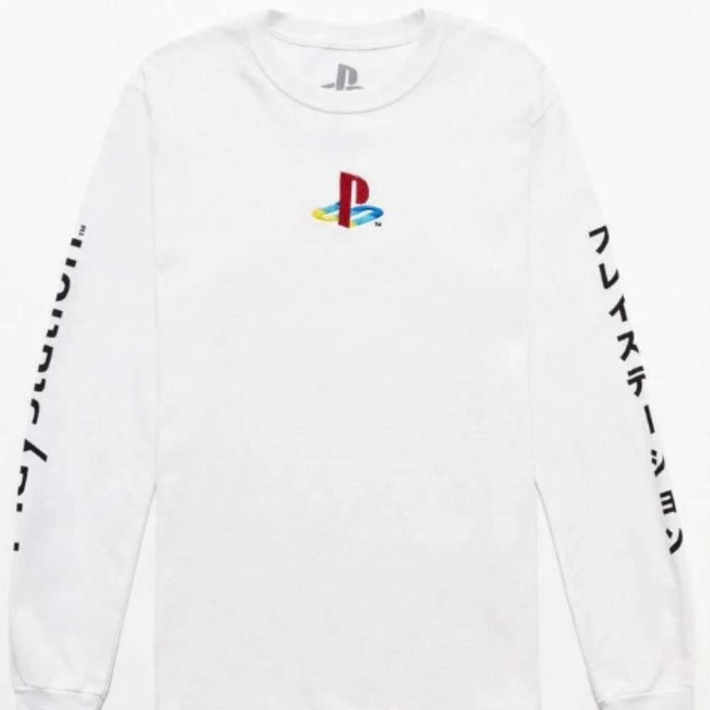 Men's Playstation Long Sleeve T Shirt Medium